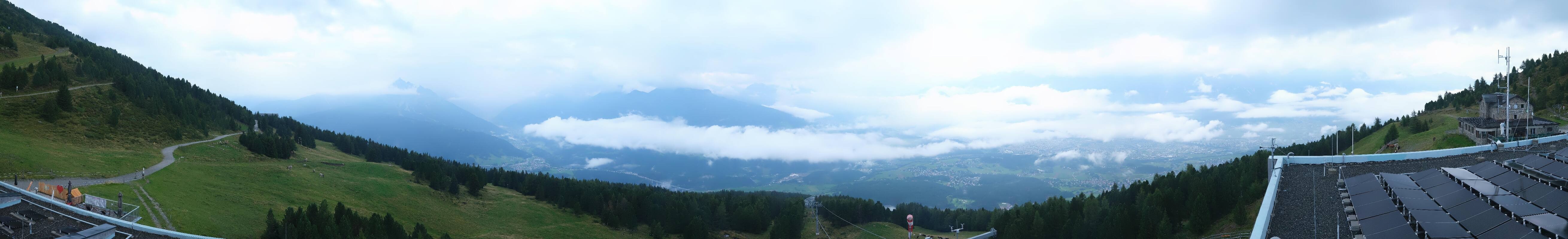 Archiv Foto Webcam Patscherkofel - Blick auf Innsbruck