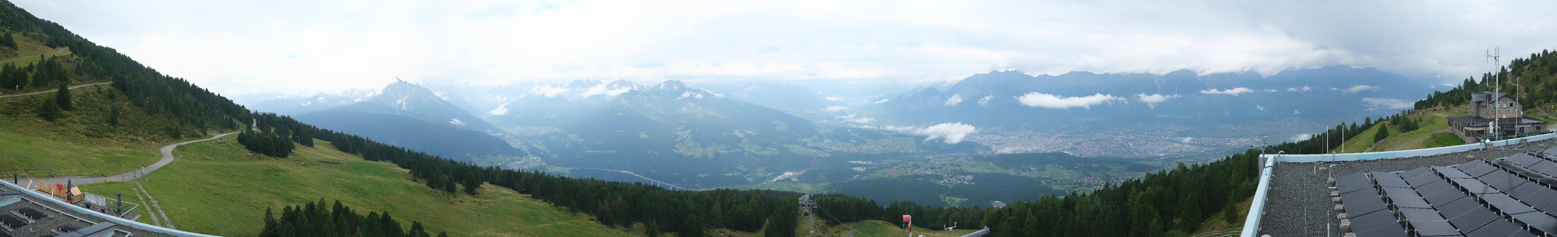 Archiv Foto Webcam Patscherkofel - Blick auf Innsbruck
