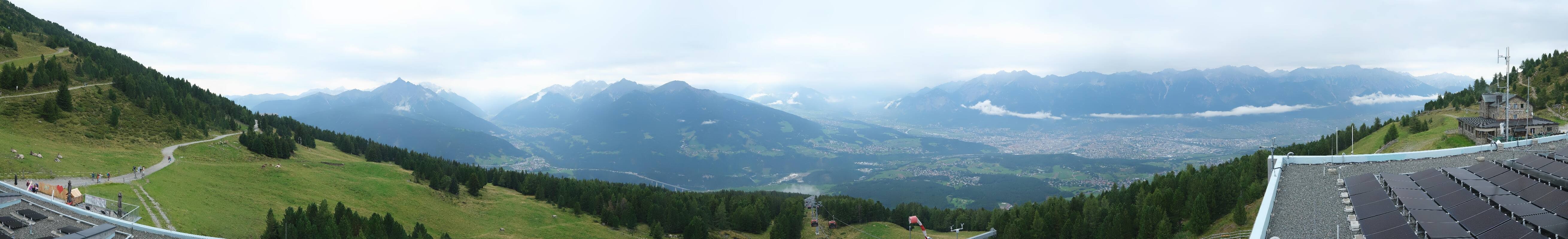 Archiv Foto Webcam Patscherkofel - Blick auf Innsbruck