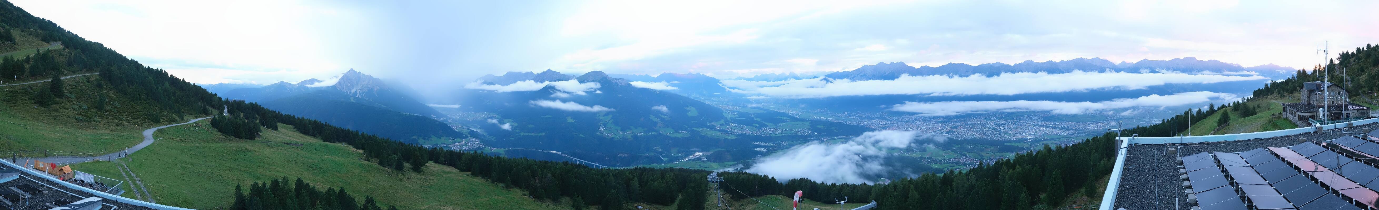 Archiv Foto Webcam Patscherkofel - Blick auf Innsbruck