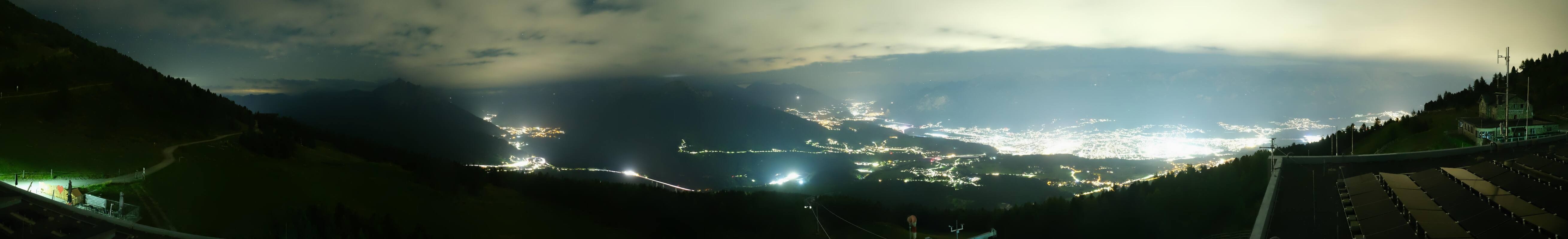Archiv Foto Webcam Patscherkofel - Blick auf Innsbruck