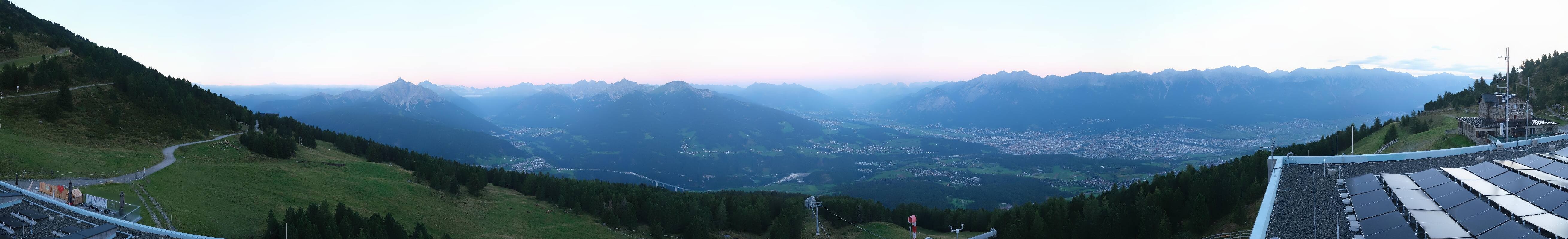 Archiv Foto Webcam Patscherkofel - Blick auf Innsbruck