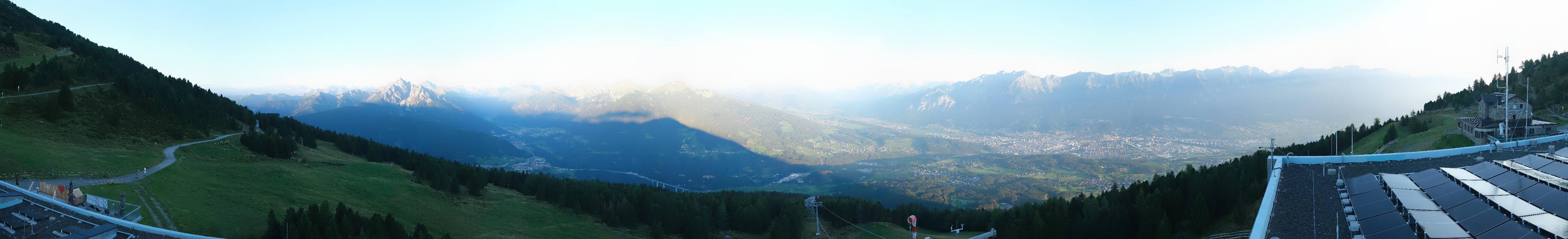 Archiv Foto Webcam Patscherkofel - Blick auf Innsbruck