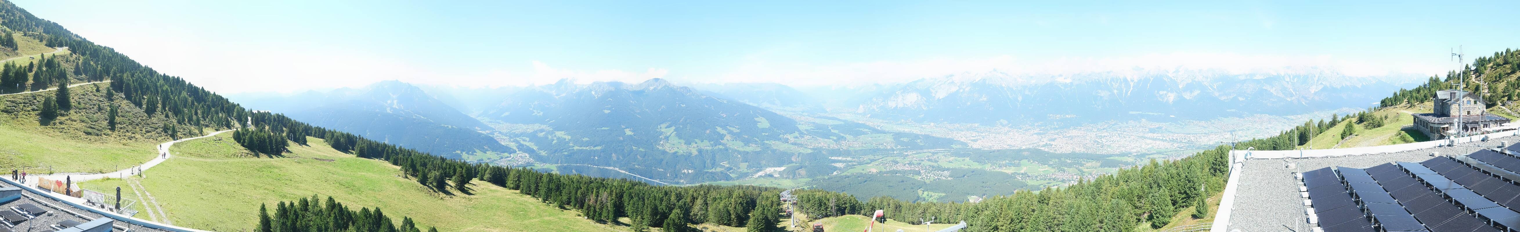 Archiv Foto Webcam Patscherkofel - Blick auf Innsbruck