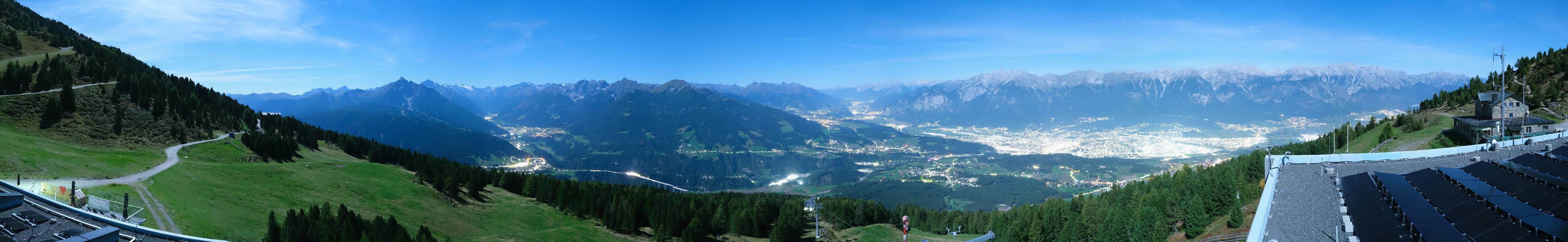Archiv Foto Webcam Patscherkofel - Blick auf Innsbruck