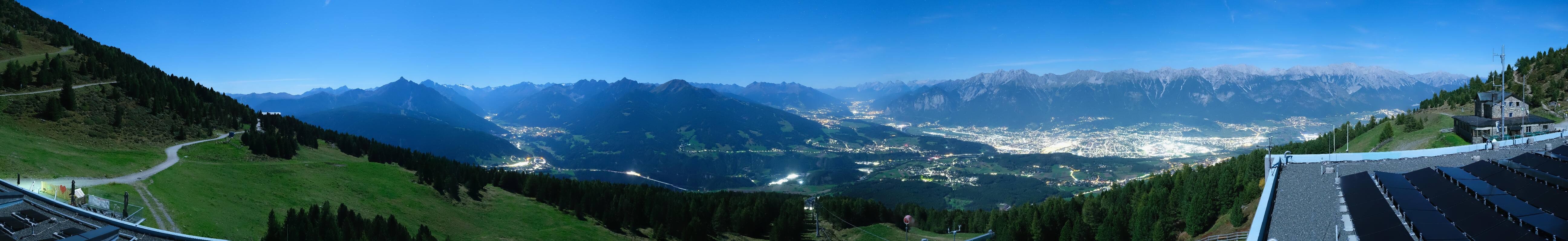 Archiv Foto Webcam Patscherkofel - Blick auf Innsbruck