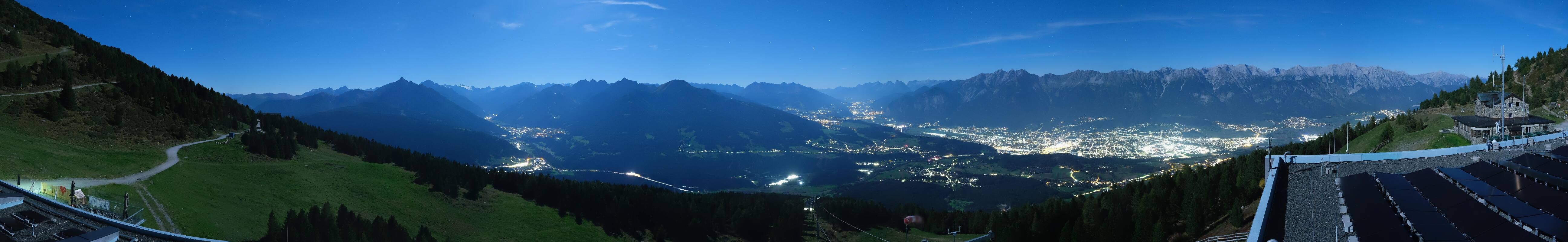 Archiv Foto Webcam Patscherkofel - Blick auf Innsbruck