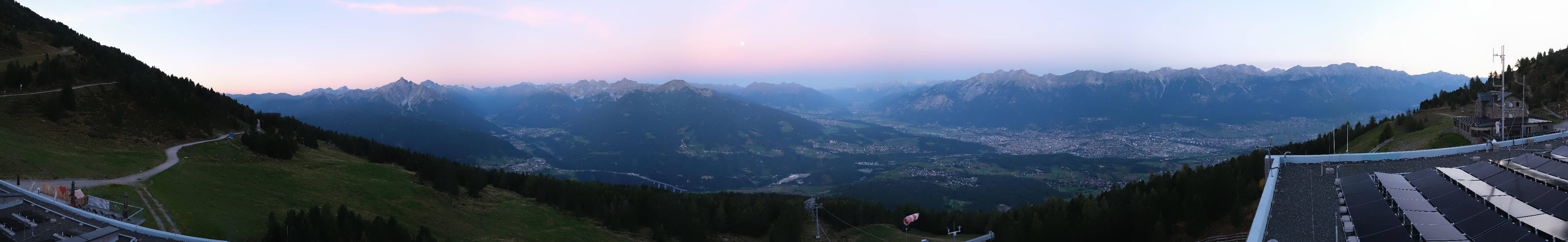Archiv Foto Webcam Patscherkofel - Blick auf Innsbruck