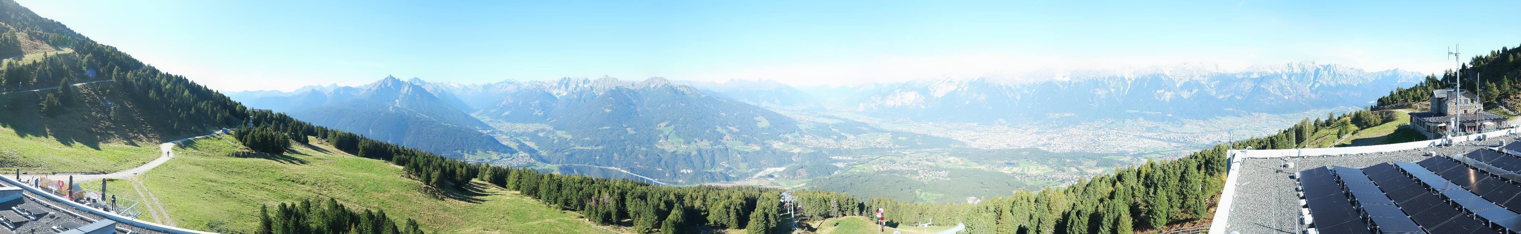 Archiv Foto Webcam Patscherkofel - Blick auf Innsbruck