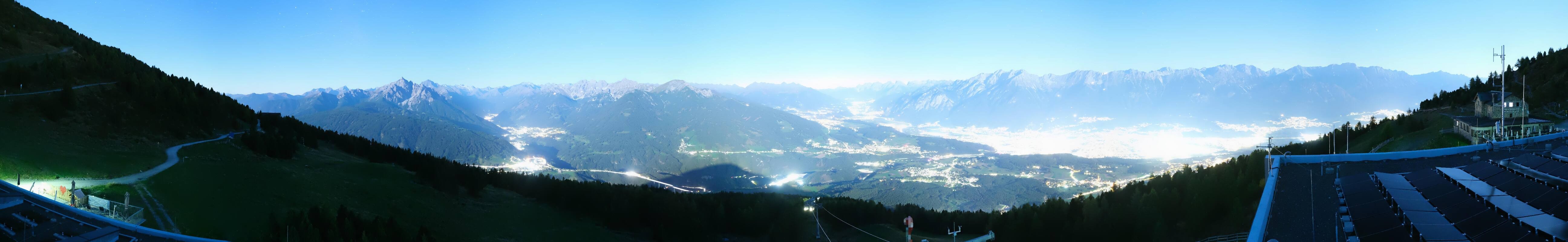Archiv Foto Webcam Patscherkofel - Blick auf Innsbruck