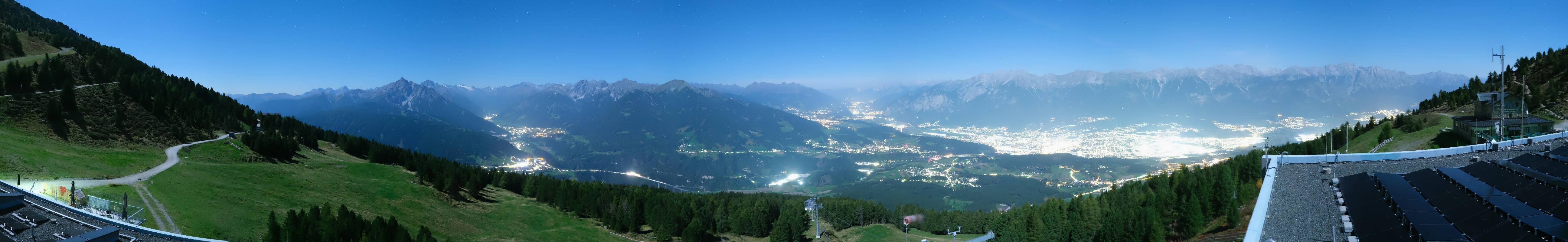 Archiv Foto Webcam Patscherkofel - Blick auf Innsbruck