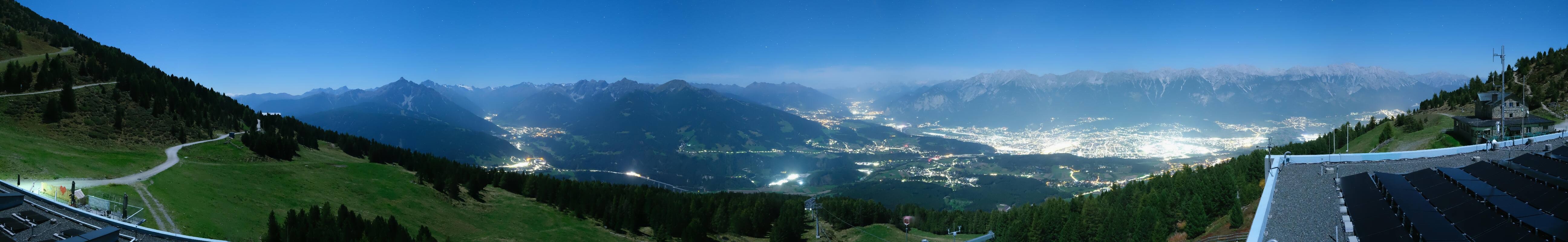Archiv Foto Webcam Patscherkofel - Blick auf Innsbruck