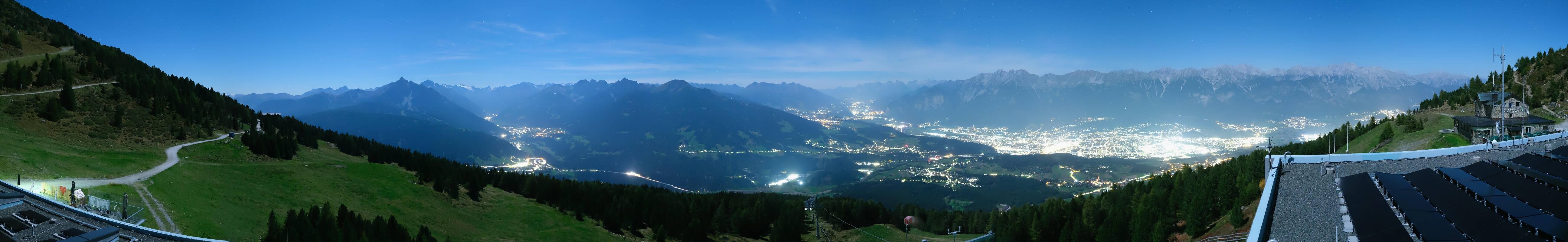 Archiv Foto Webcam Patscherkofel - Blick auf Innsbruck