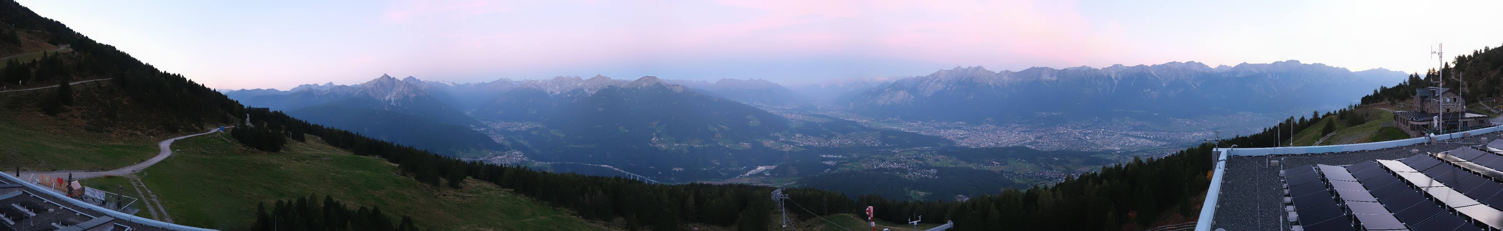 Archiv Foto Webcam Patscherkofel - Blick auf Innsbruck