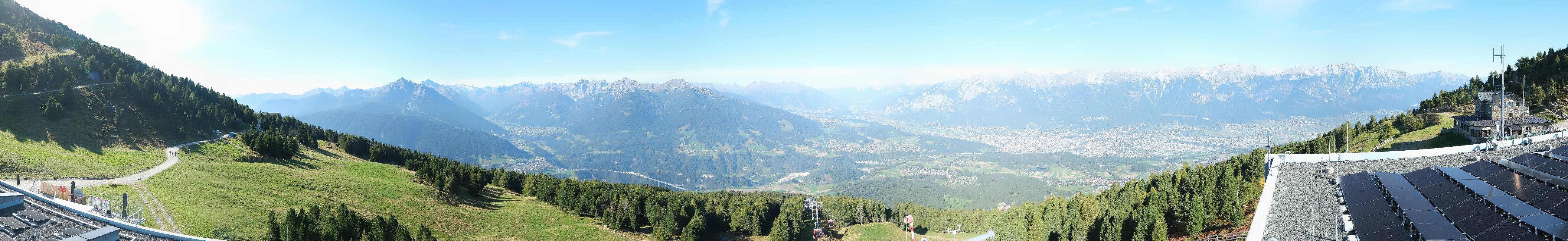 Archiv Foto Webcam Patscherkofel - Blick auf Innsbruck