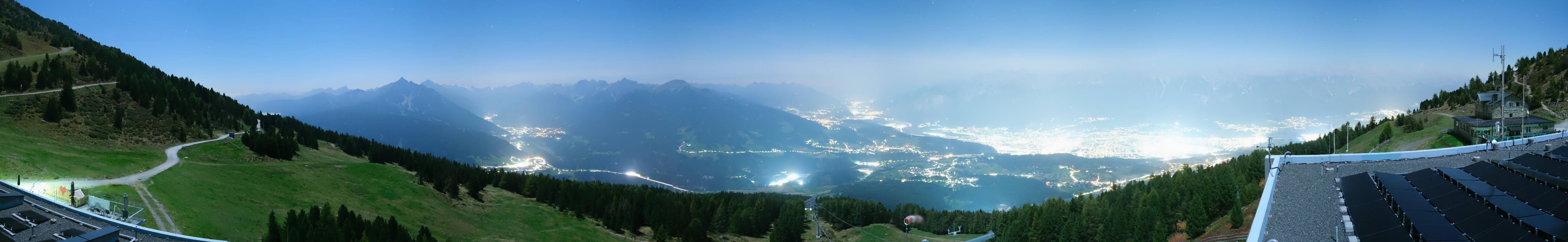 Archiv Foto Webcam Patscherkofel - Blick auf Innsbruck