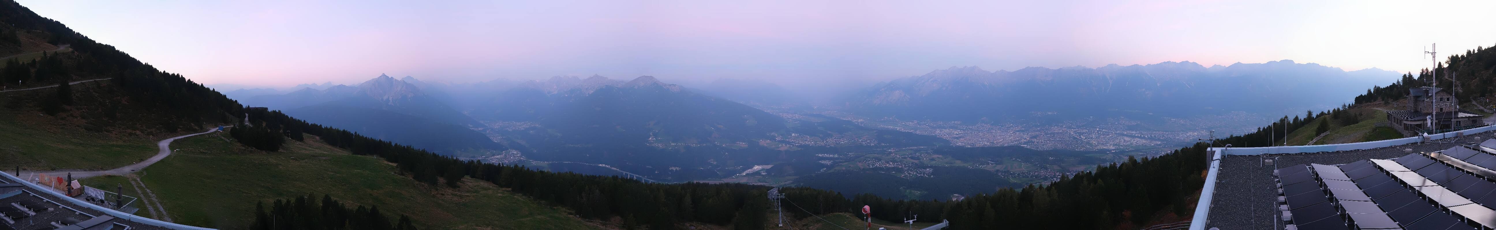 Archiv Foto Webcam Patscherkofel - Blick auf Innsbruck