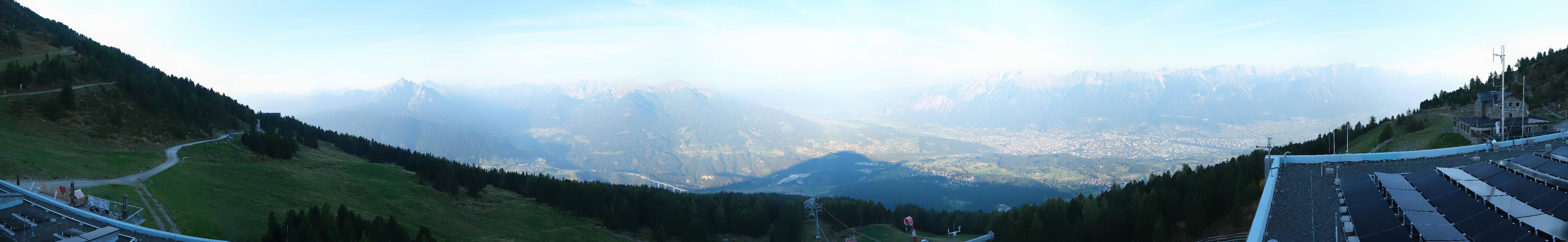 Archiv Foto Webcam Patscherkofel - Blick auf Innsbruck