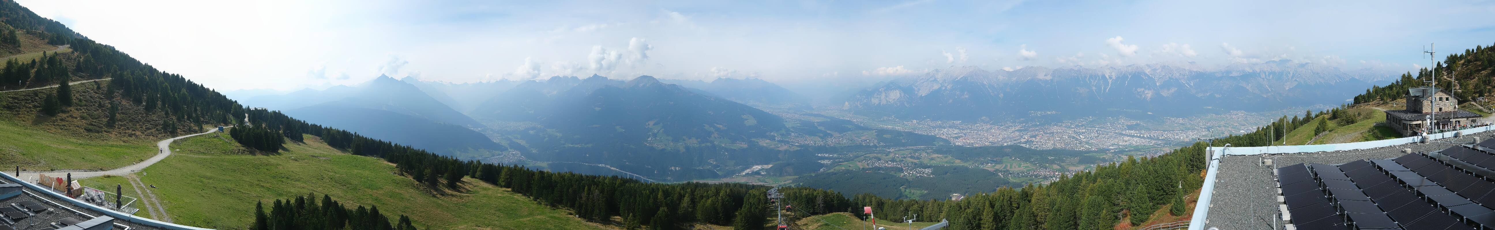 Archiv Foto Webcam Patscherkofel - Blick auf Innsbruck