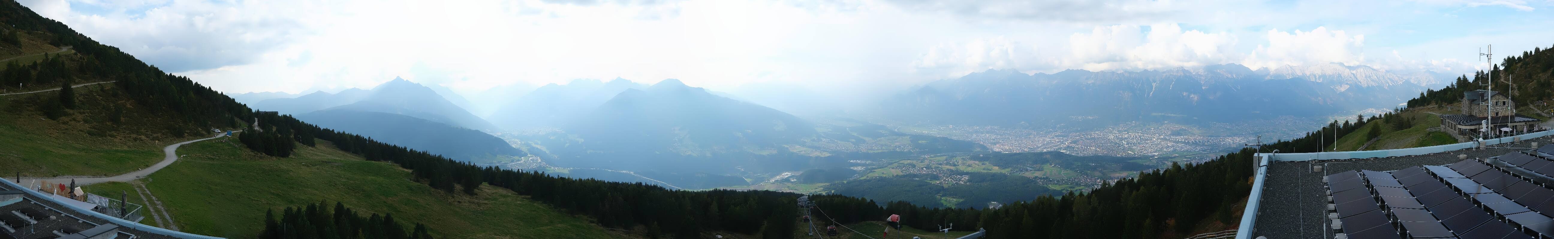 Archiv Foto Webcam Patscherkofel - Blick auf Innsbruck