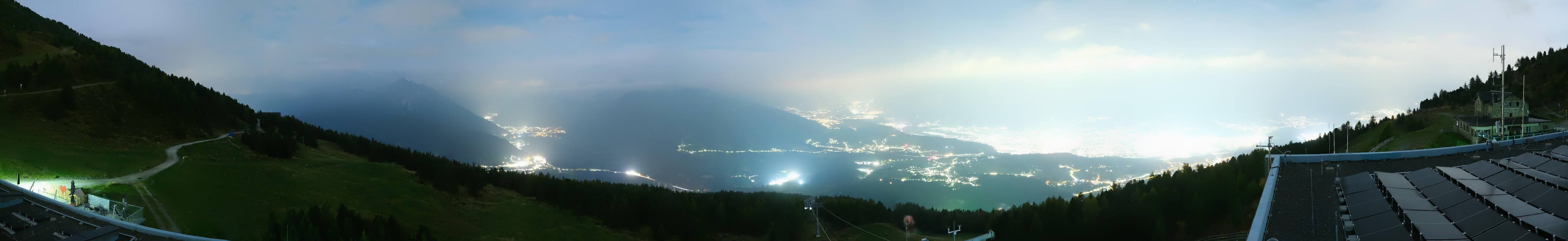 Archiv Foto Webcam Patscherkofel - Blick auf Innsbruck
