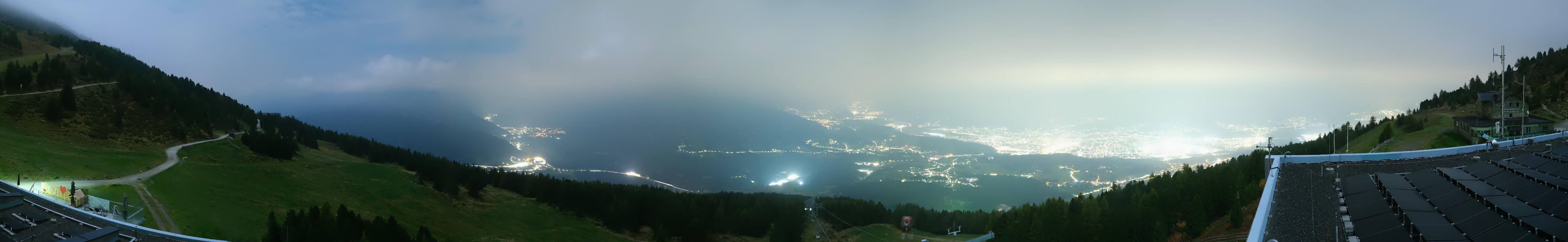 Archiv Foto Webcam Patscherkofel - Blick auf Innsbruck