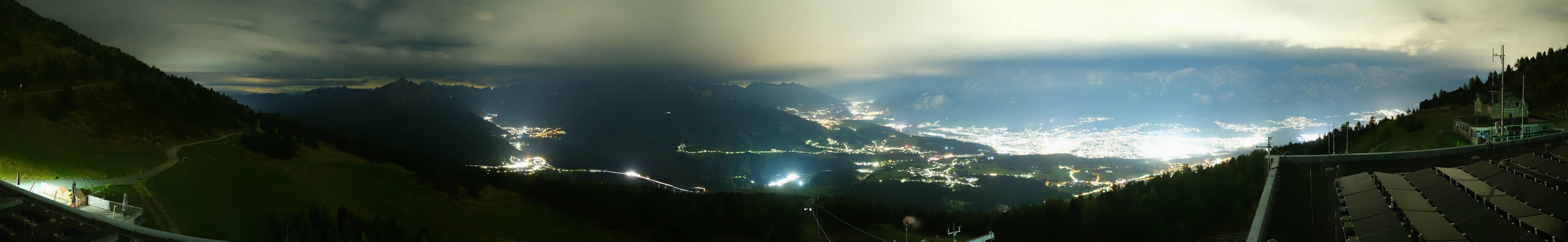 Archiv Foto Webcam Patscherkofel - Blick auf Innsbruck