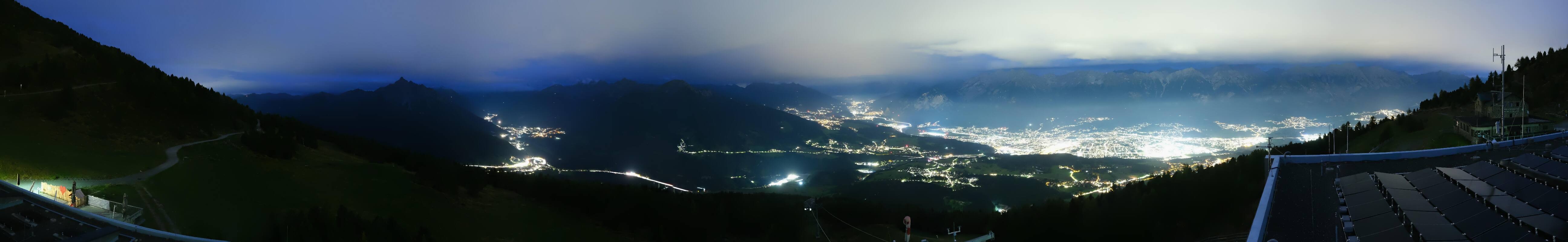 Archiv Foto Webcam Patscherkofel - Blick auf Innsbruck