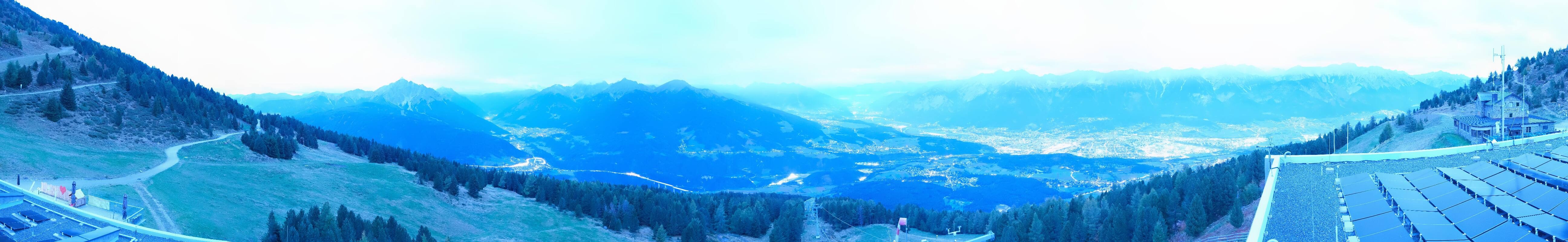 Archiv Foto Webcam Patscherkofel - Blick auf Innsbruck