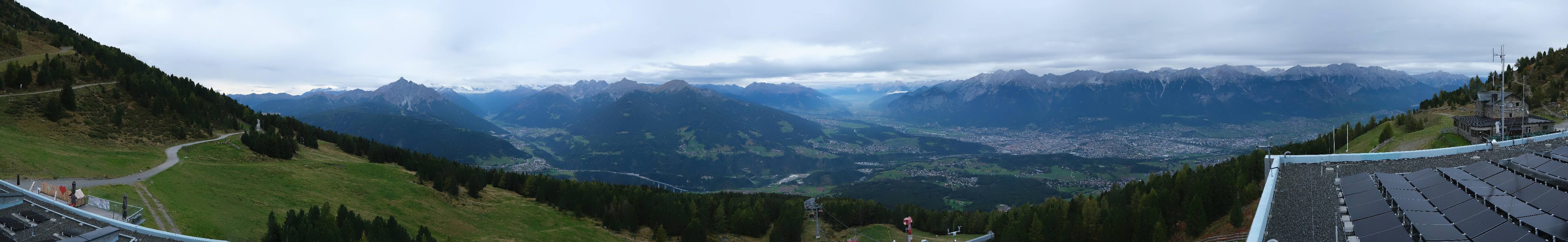 Archiv Foto Webcam Patscherkofel - Blick auf Innsbruck