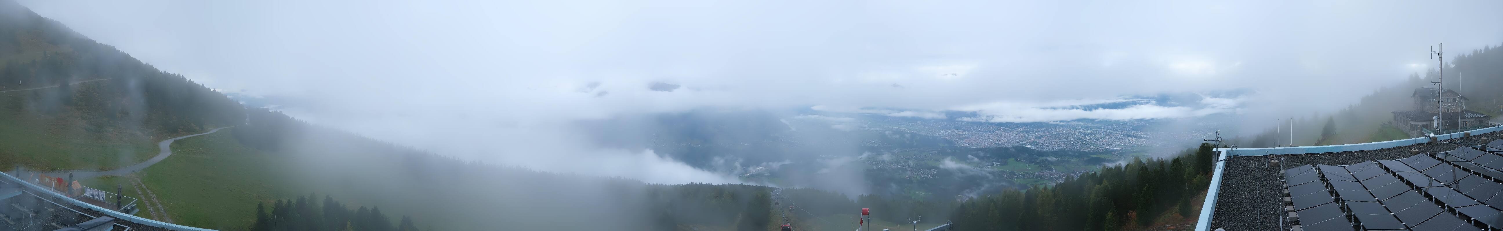 Archiv Foto Webcam Patscherkofel - Blick auf Innsbruck