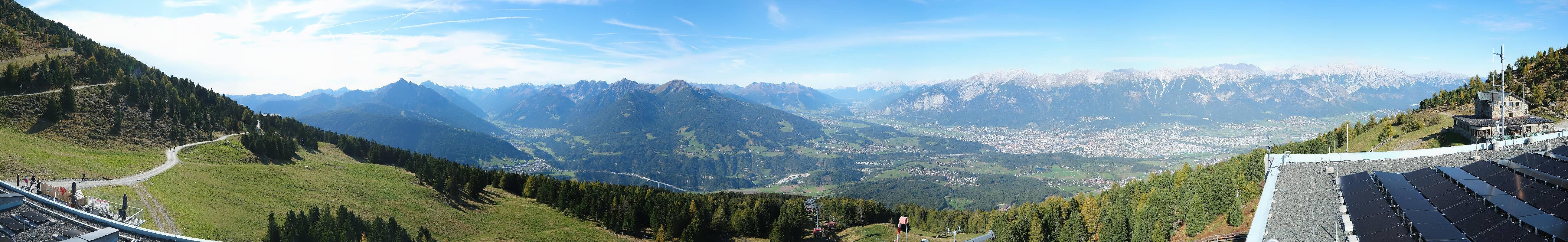 Archiv Foto Webcam Patscherkofel - Blick auf Innsbruck