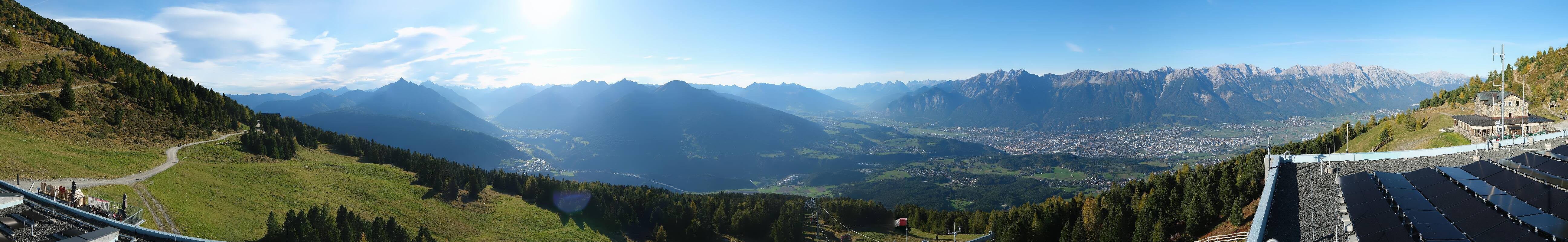 Archiv Foto Webcam Patscherkofel - Blick auf Innsbruck