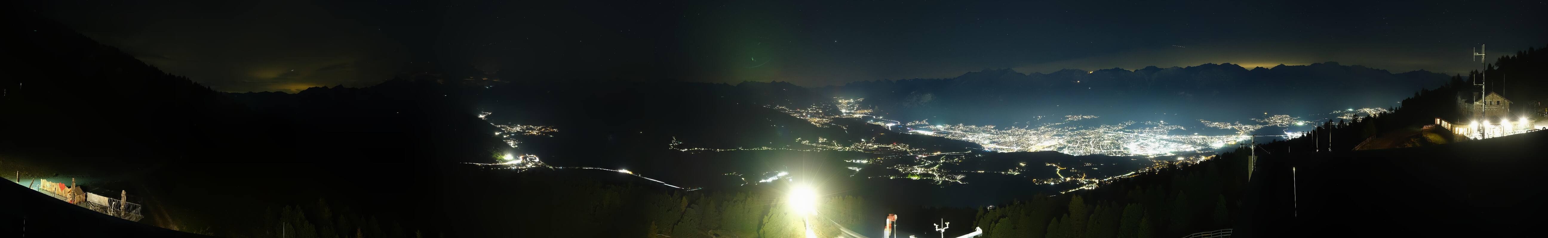 Archiv Foto Webcam Patscherkofel - Blick auf Innsbruck