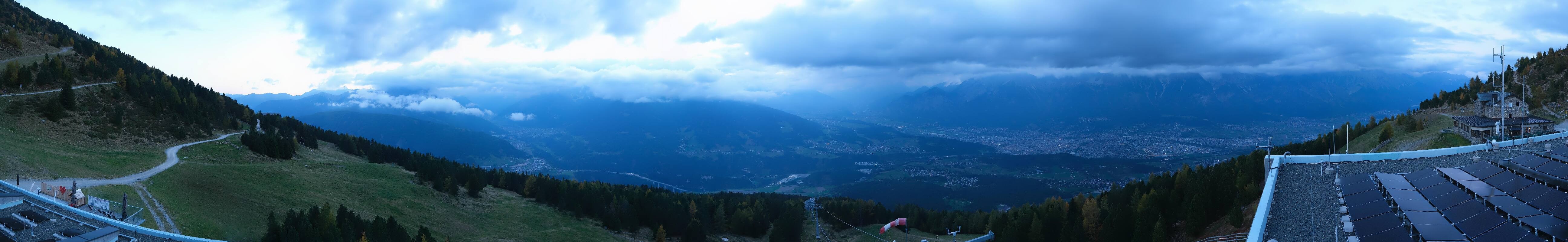 Archiv Foto Webcam Patscherkofel - Blick auf Innsbruck