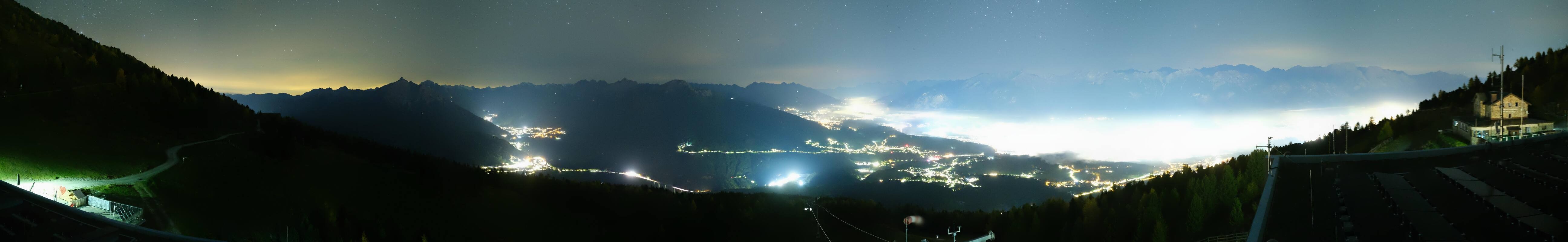 Archiv Foto Webcam Patscherkofel - Blick auf Innsbruck