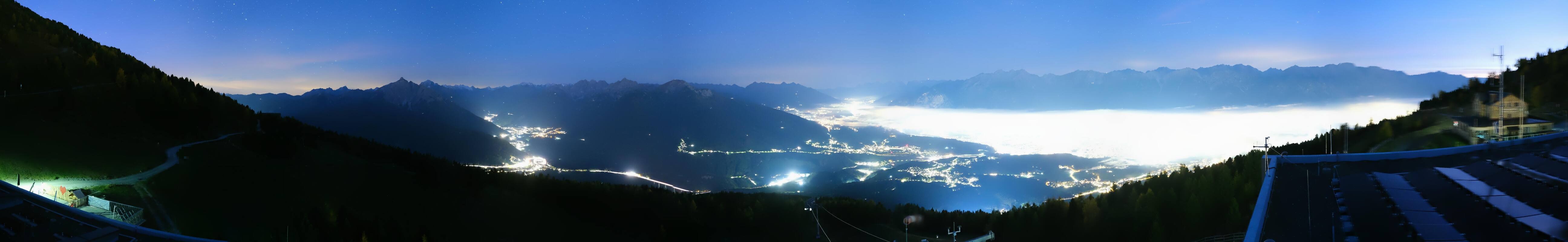 Archiv Foto Webcam Patscherkofel - Blick auf Innsbruck