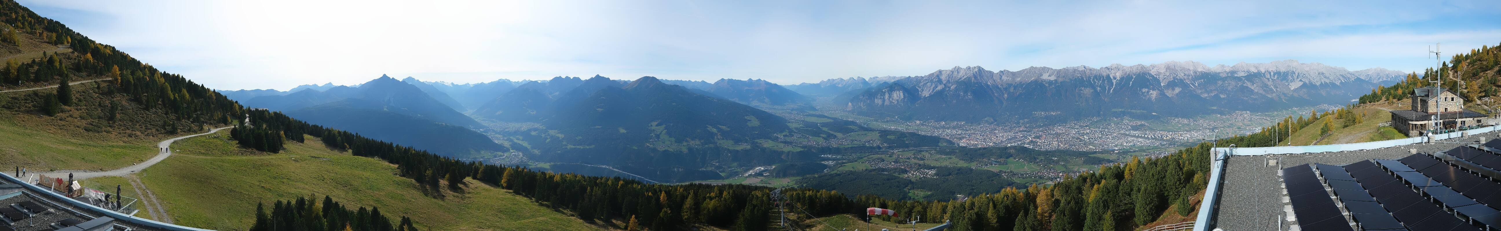 Archiv Foto Webcam Patscherkofel - Blick auf Innsbruck