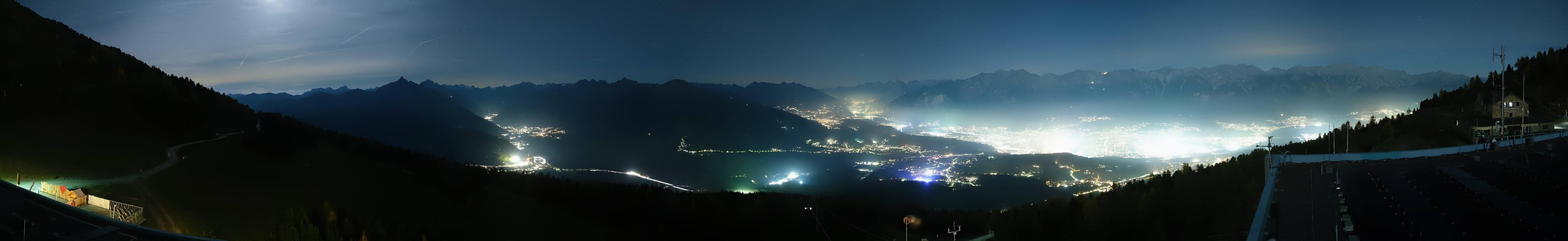 Archiv Foto Webcam Patscherkofel - Blick auf Innsbruck