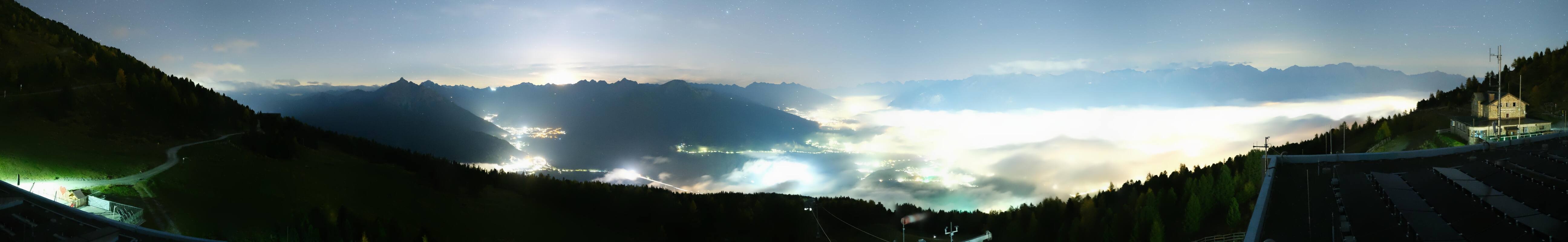 Archiv Foto Webcam Patscherkofel - Blick auf Innsbruck