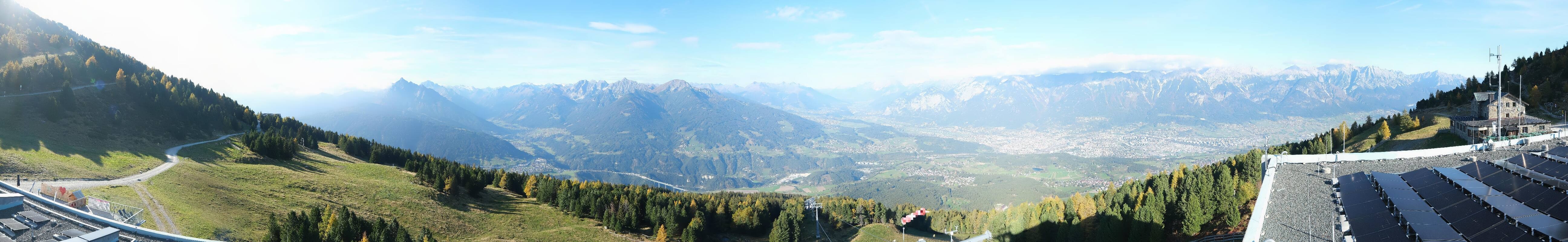 Archiv Foto Webcam Patscherkofel - Blick auf Innsbruck