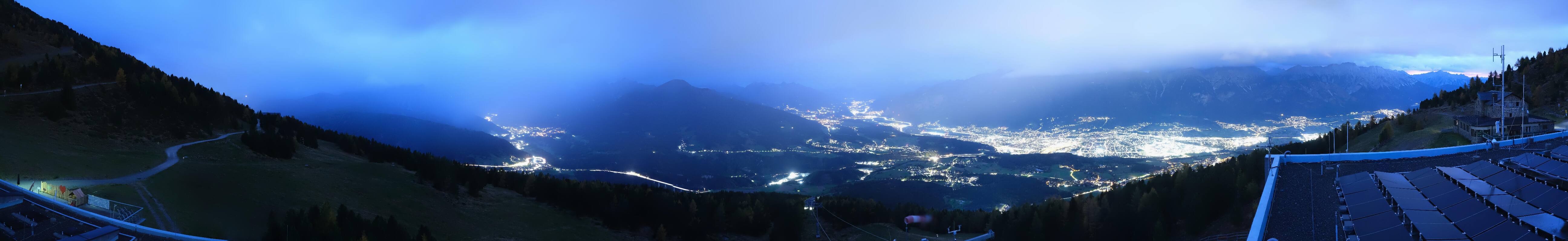 Archiv Foto Webcam Patscherkofel - Blick auf Innsbruck