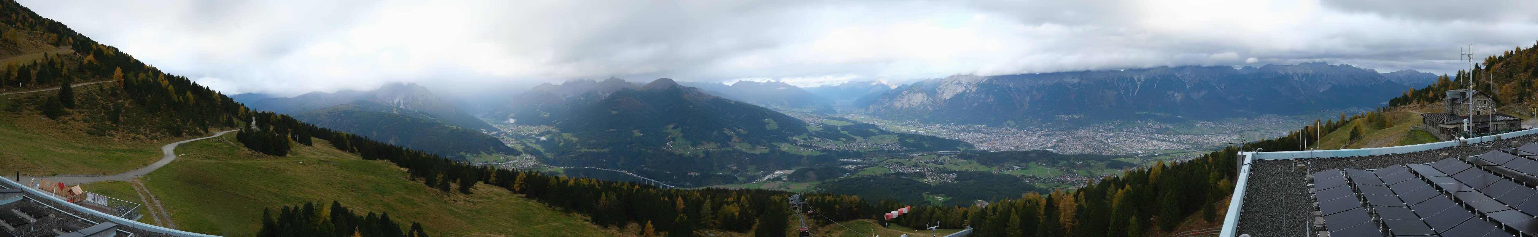 Archiv Foto Webcam Patscherkofel - Blick auf Innsbruck