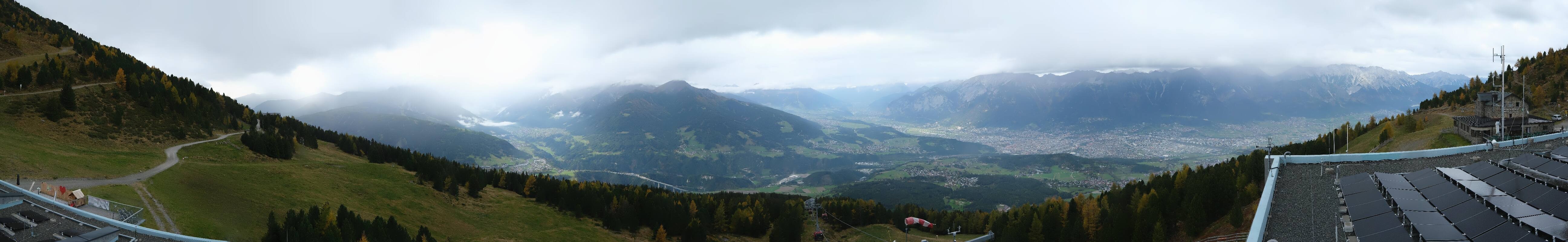 Archiv Foto Webcam Patscherkofel - Blick auf Innsbruck