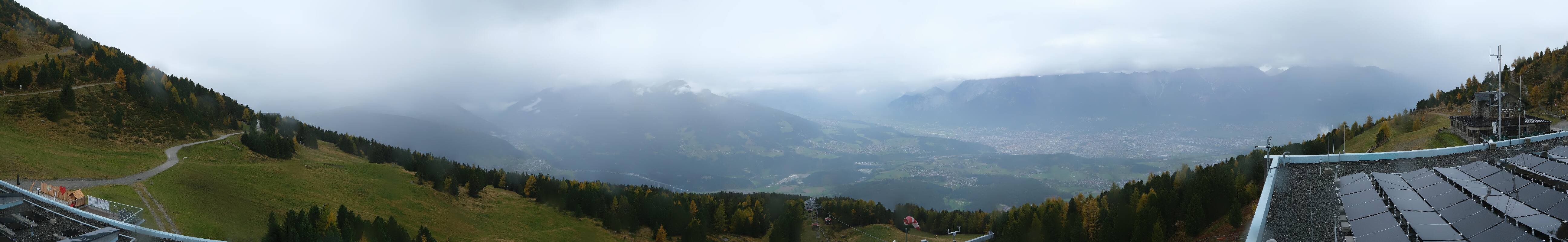Archiv Foto Webcam Patscherkofel - Blick auf Innsbruck