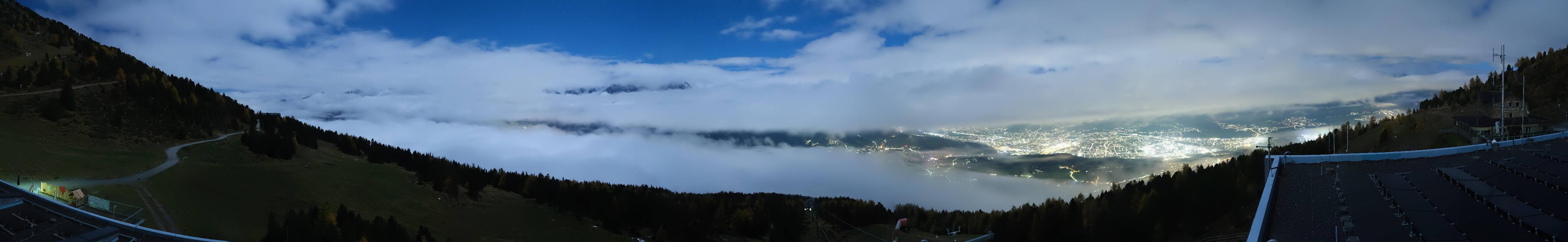 Archiv Foto Webcam Patscherkofel - Blick auf Innsbruck