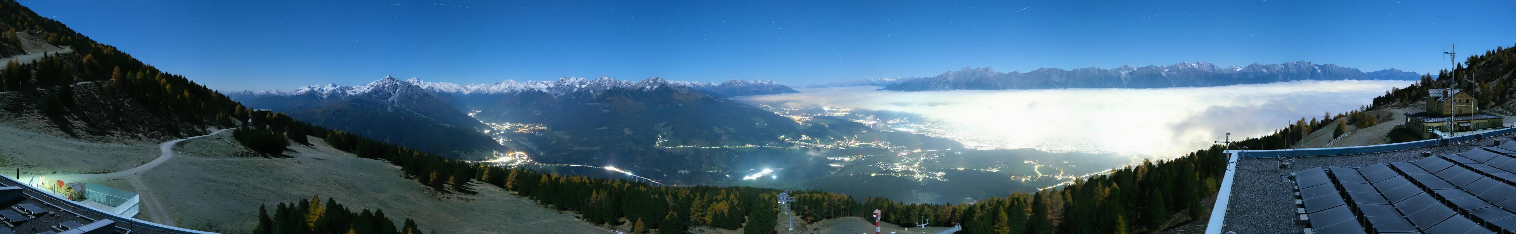 Archiv Foto Webcam Patscherkofel - Blick auf Innsbruck