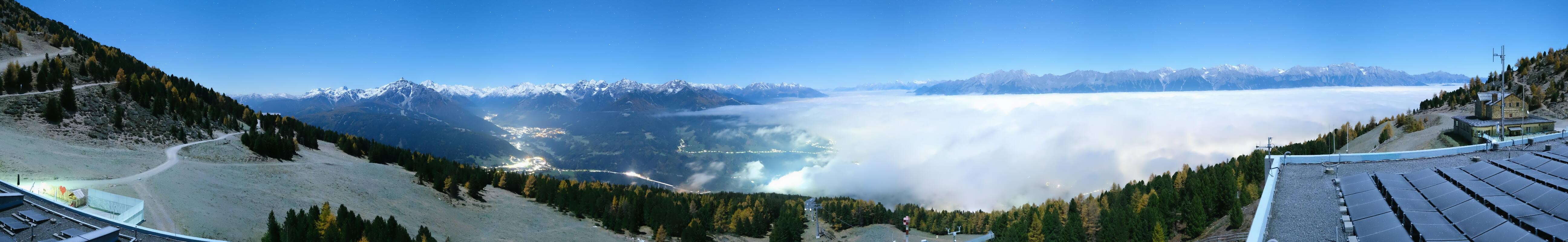 Archiv Foto Webcam Patscherkofel - Blick auf Innsbruck