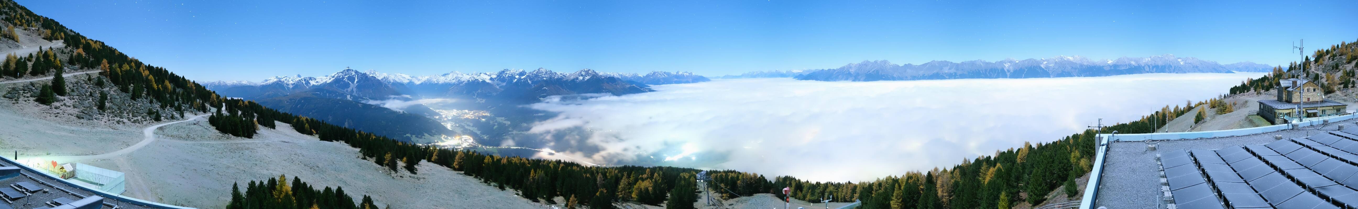 Archiv Foto Webcam Patscherkofel - Blick auf Innsbruck