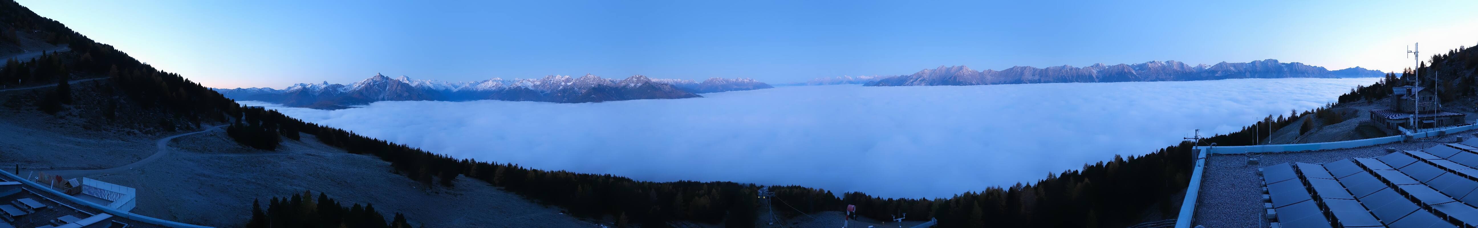 Archiv Foto Webcam Patscherkofel - Blick auf Innsbruck